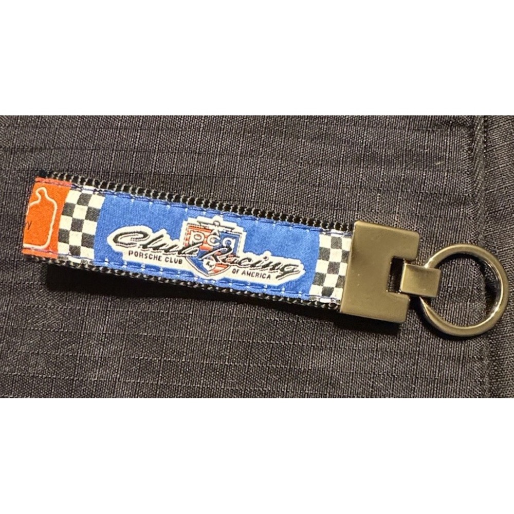 Porsche Motorsport Club Racing Keychain Key Ring PCA Potomac 30th Anniversary